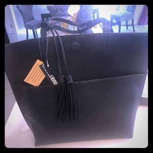 NWT black Anthro Tote